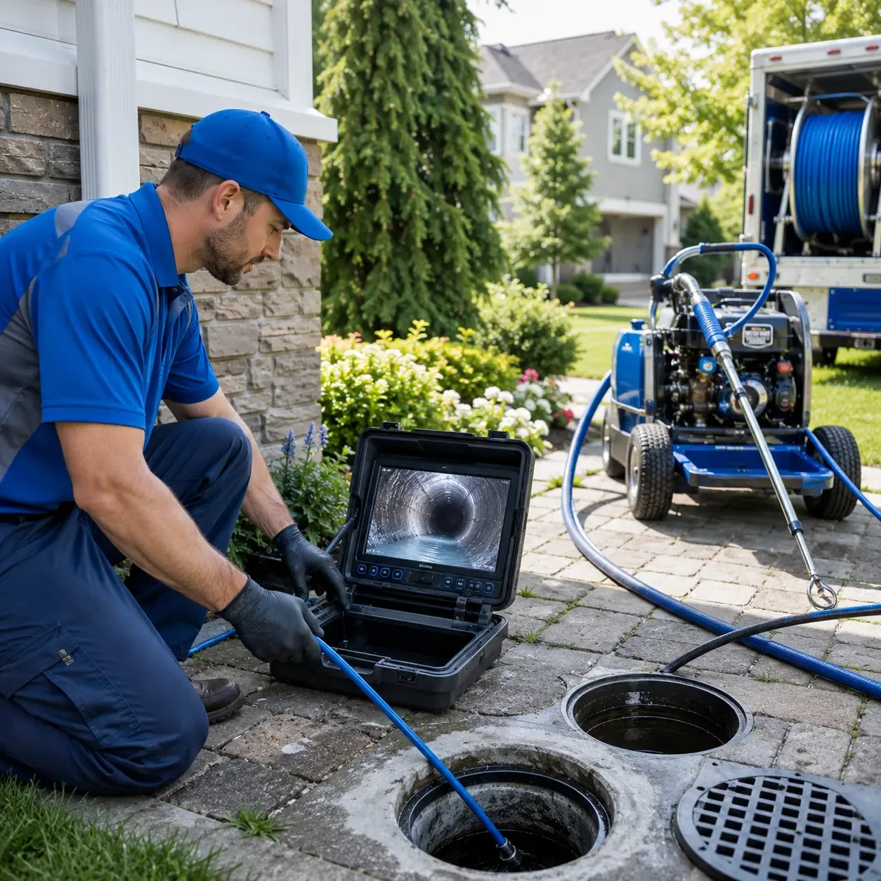 Outdoor drain cleaning professionals serving New Berlin, NY